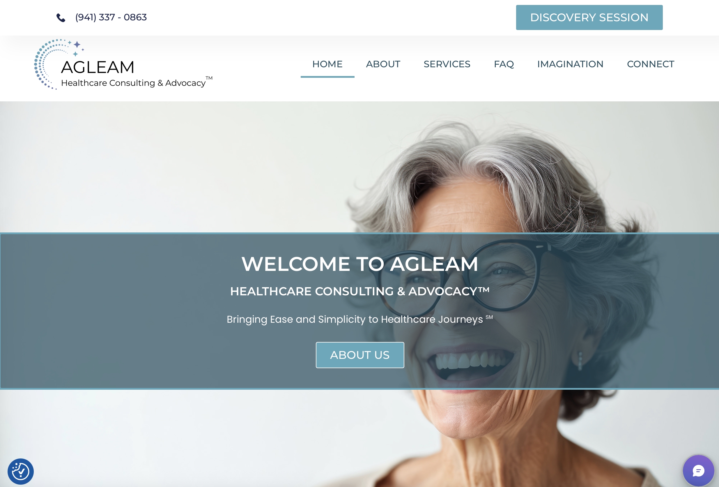 Agleam Healthcare Consulting & Advocacy website
